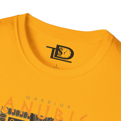 Anubis Unisex Softstyle T-Shirt, Egyptian Mythology Tee, Graphic Tee, Casual Wear for Fans, Gift for Halloween or Birthdays