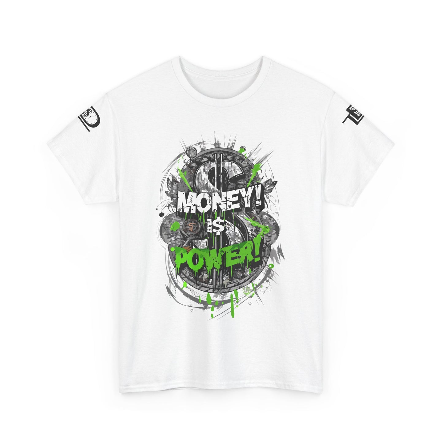 Money Power Unisex Heavy Cotton Tee | Statement Shirt, Motivational Apparel, Gift for Him, Streetwear, Casual T-Shirt
