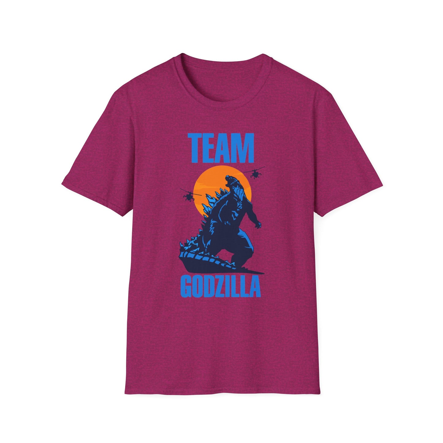 Team Godzilla Unisex Softstyle T-Shirt – Comfortable Graphic Tee for Movie Fans