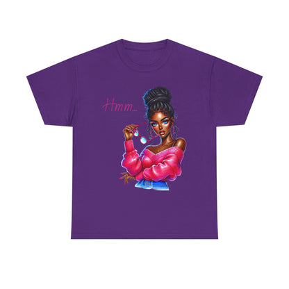 Expressive Aesthetic Tee – 'Hmm...' Design for Trendsetters