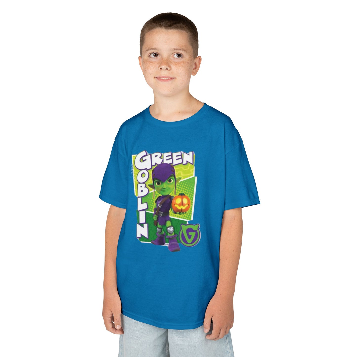 Kids Green Goblin Tee - Fun Halloween T-Shirt for Kids
