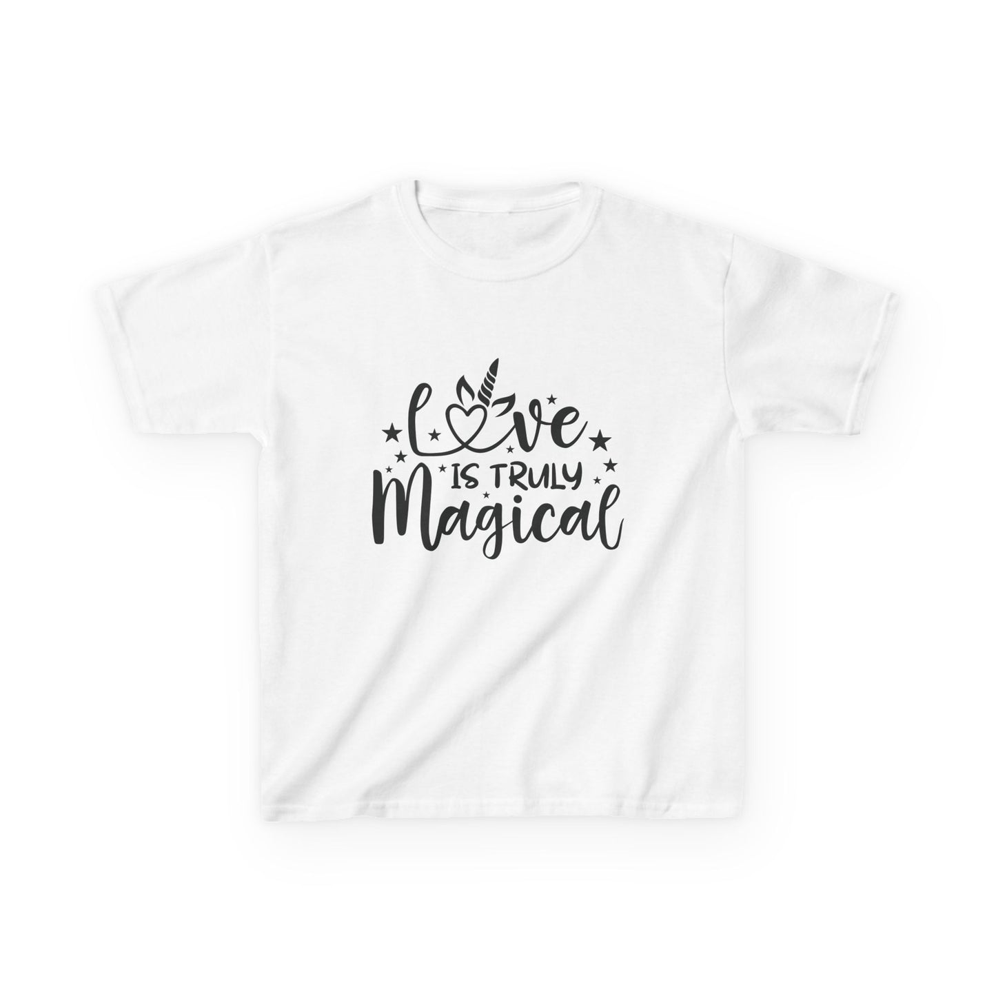 Kids Magical Love Tee - Cute & Comfy Heavy Cotton T-Shirt for Children
