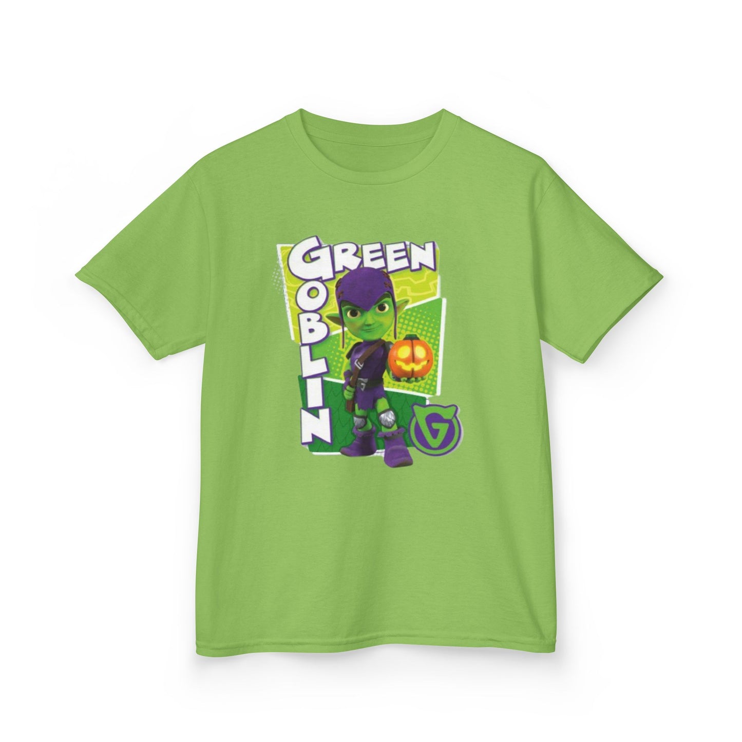 Kids Green Goblin Tee - Fun Halloween T-Shirt for Kids