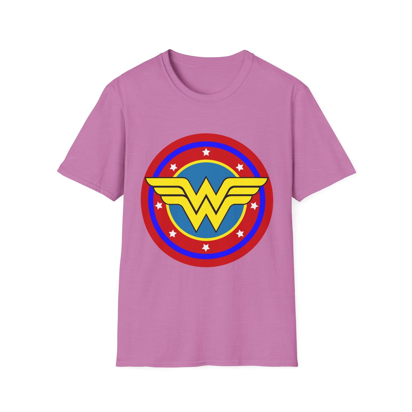Wonder Woman Inspired Unisex Softstyle T-Shirt, Superhero Tee, Gift for Amazon Fans, Comic Con Outfit, Everyday Wear, Birthday Present
