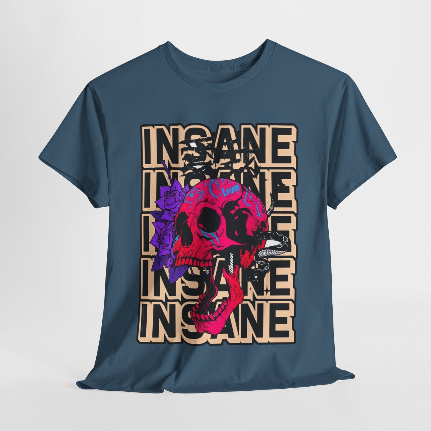 Edgy Skull Art Unisex Heavy Cotton Tee - Perfect for Alternative Fashion Lovers
