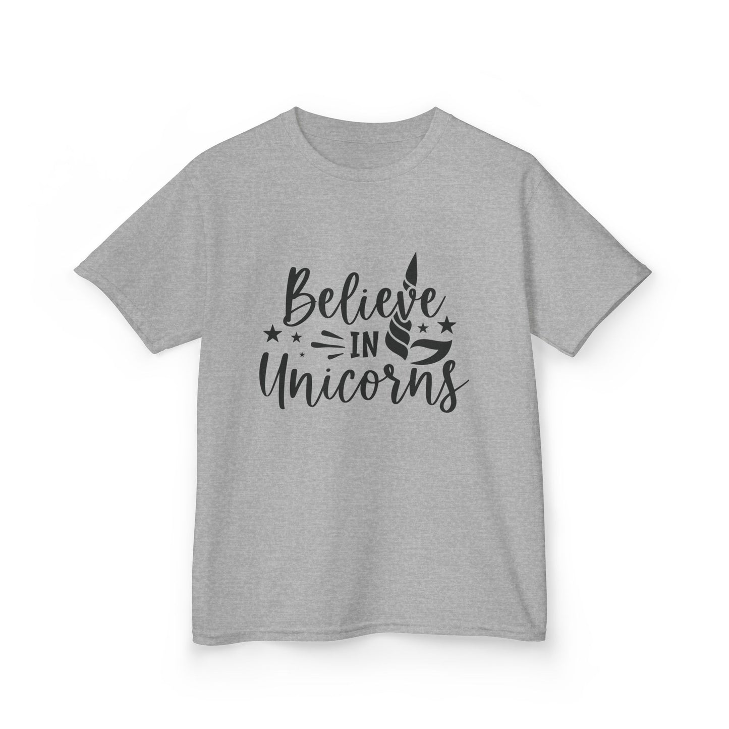 Believe in Unicorns Kids T-Shirt - Inspirational Cotton Tee for Dreamers