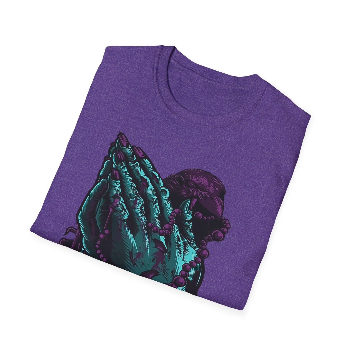 Spiritual Vibes Unisex Softstyle T-Shirt - Praying Hands Design