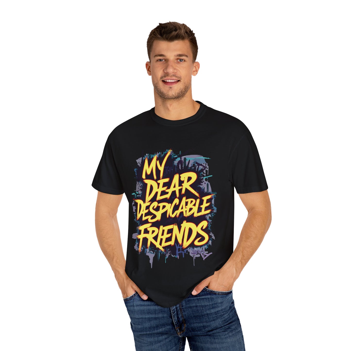 Despicable Friends Graphic Tee, Unisex T-Shirt, Casual Wear, Gift for Friends, Fun Statement Shirt, Graphic Tee for Fans