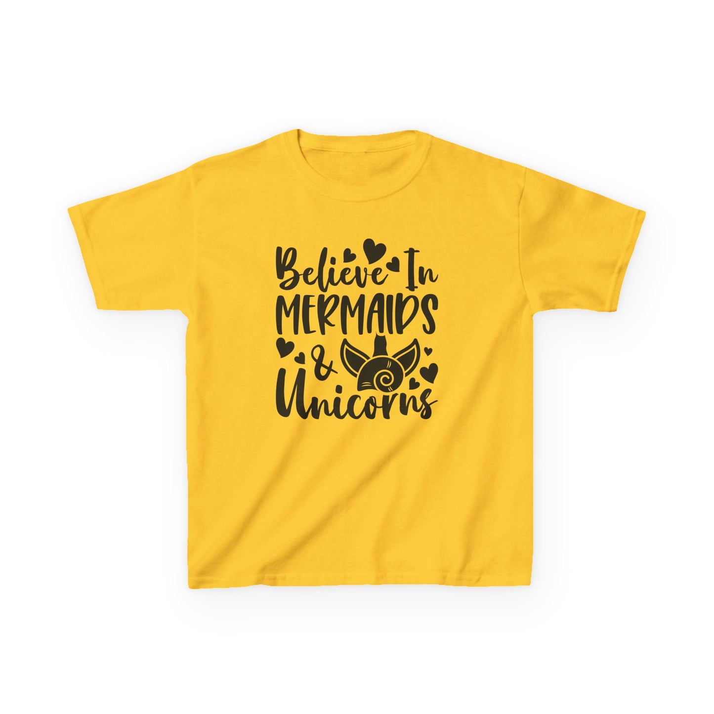 Kids Heavy Cotton™ Tee - Believe in Mermaids & Unicorns T-Shirt
