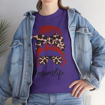 #Momlife Unisex Heavy Cotton Tee - Stylish & Comfortable T-Shirt for Moms