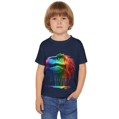 Rainbow T-Rex Toddler T-Shirt - Fun & Colorful Dino Tee for Kids