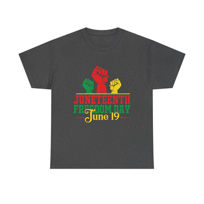 Juneteenth Freedom Day Tee | Unisex Cotton T-Shirt for Celebrating Emancipation, Black History Month, Racial Justice, Equality