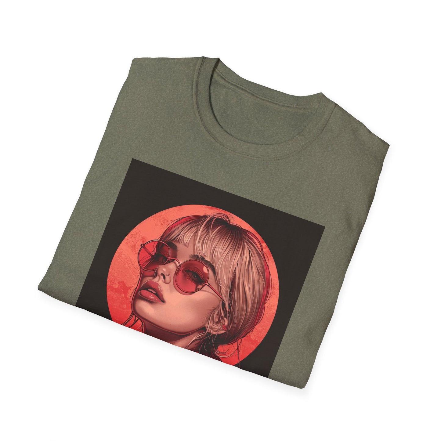 Retro Chic Graphic T-Shirt with Stylish Artwork
