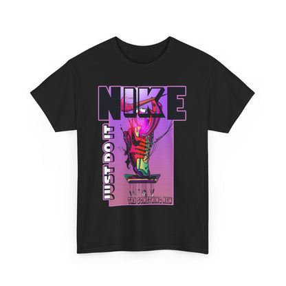 Vintage-Style Nike Unisex Heavy Cotton Tee - Just Do It Graphic Shirt