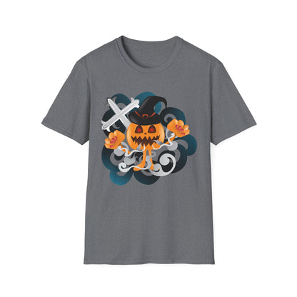 Halloween Pumpkin Graphic Tee, Unisex T-Shirt, Fall Fashion, Spooky Season Shirt, Trick or Treat Apparel, Casual Halloween Outfit