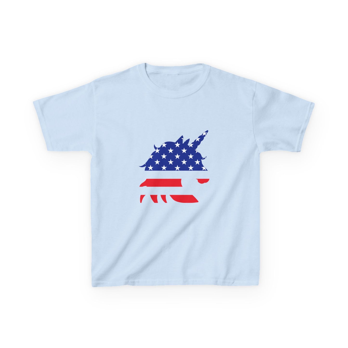 Patriotic Unicorn Kids Heavy Cotton Tee