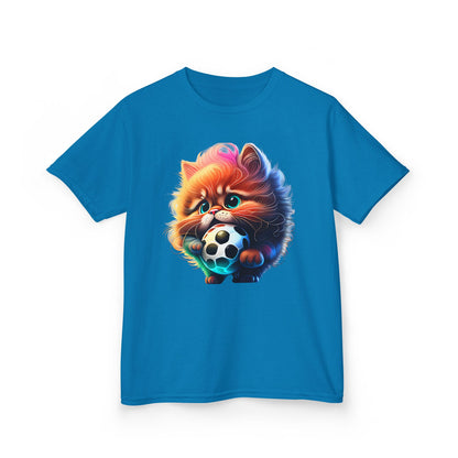 Cute kitty Soccer Kids Tee - Fun & Playful Cotton T-Shirt
