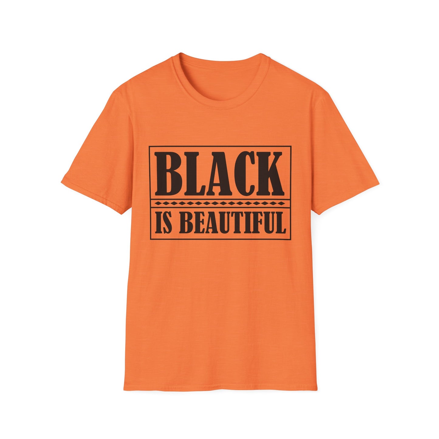 Unisex Softstyle T-Shirt, "Black is Beautiful" Tee, Affirmation Shirt, Everyday Wear, Gift for Activists, Comfort and Style