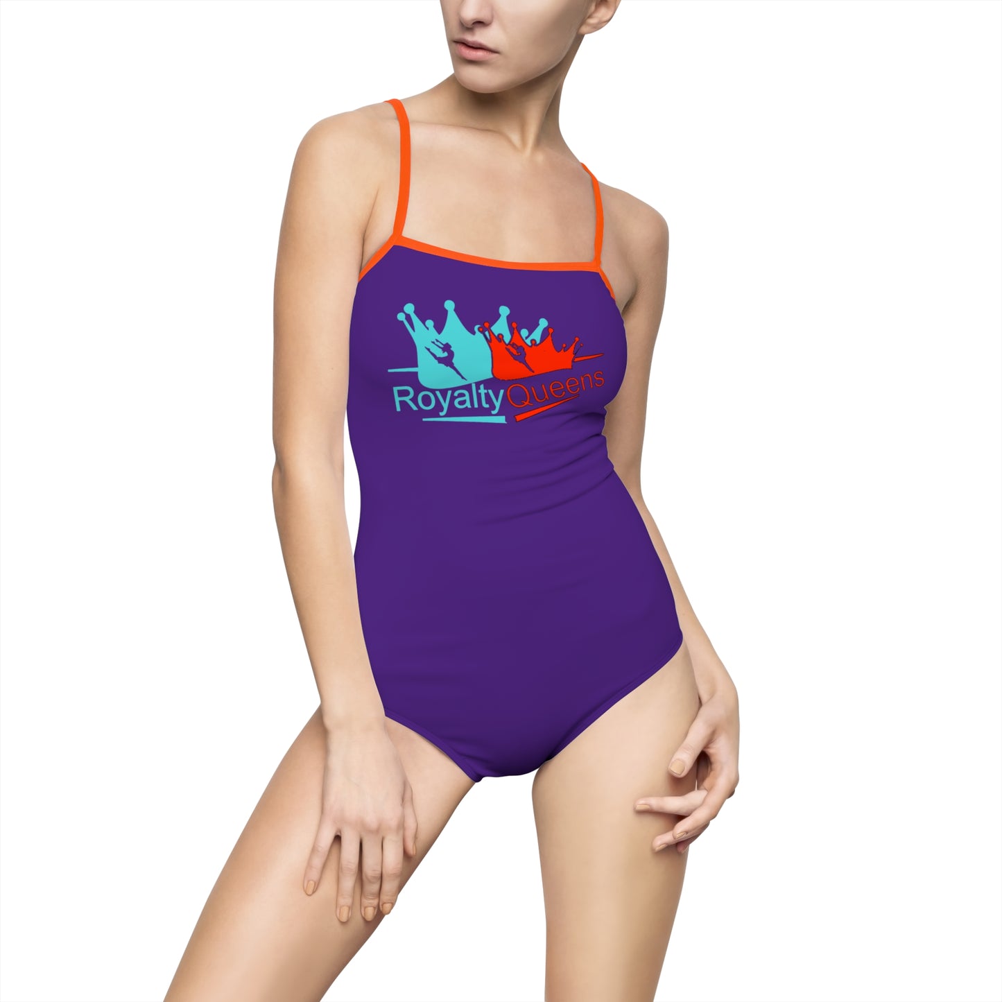 Royalty Queens Women's One-Piece Swimsuit, Swimwear for Pool, Beach, Vacation, Summer Fun, Gifts for Her