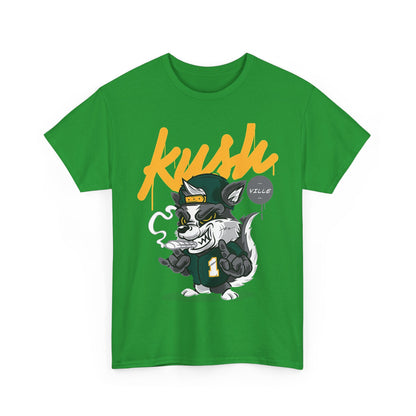 Kush Vibe Unisex Heavy Cotton Tee - Trendy Streetwear Graphic T-Shirt