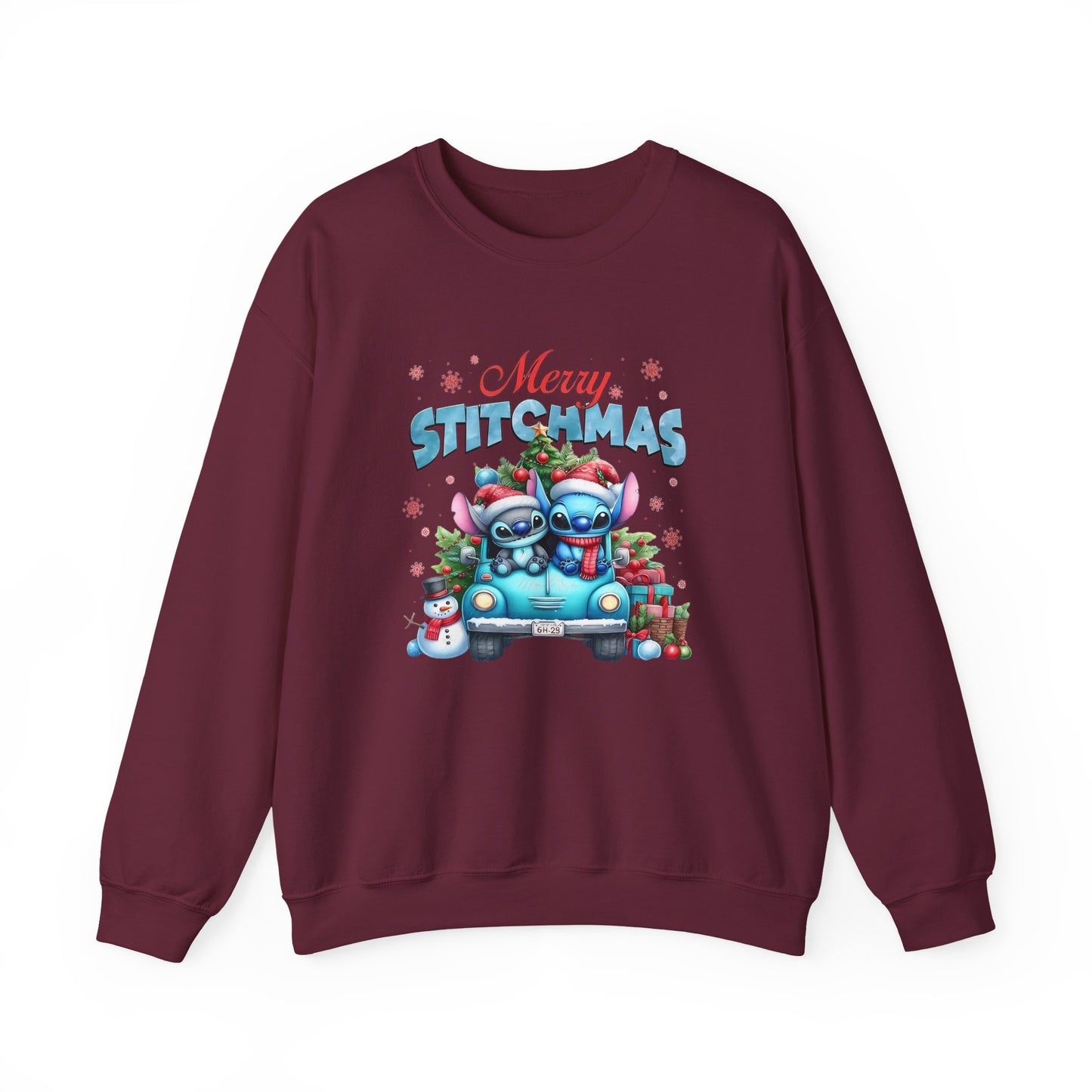Merry Stitchmas Sweatshirt – Cute Stitch Holiday Crewneck