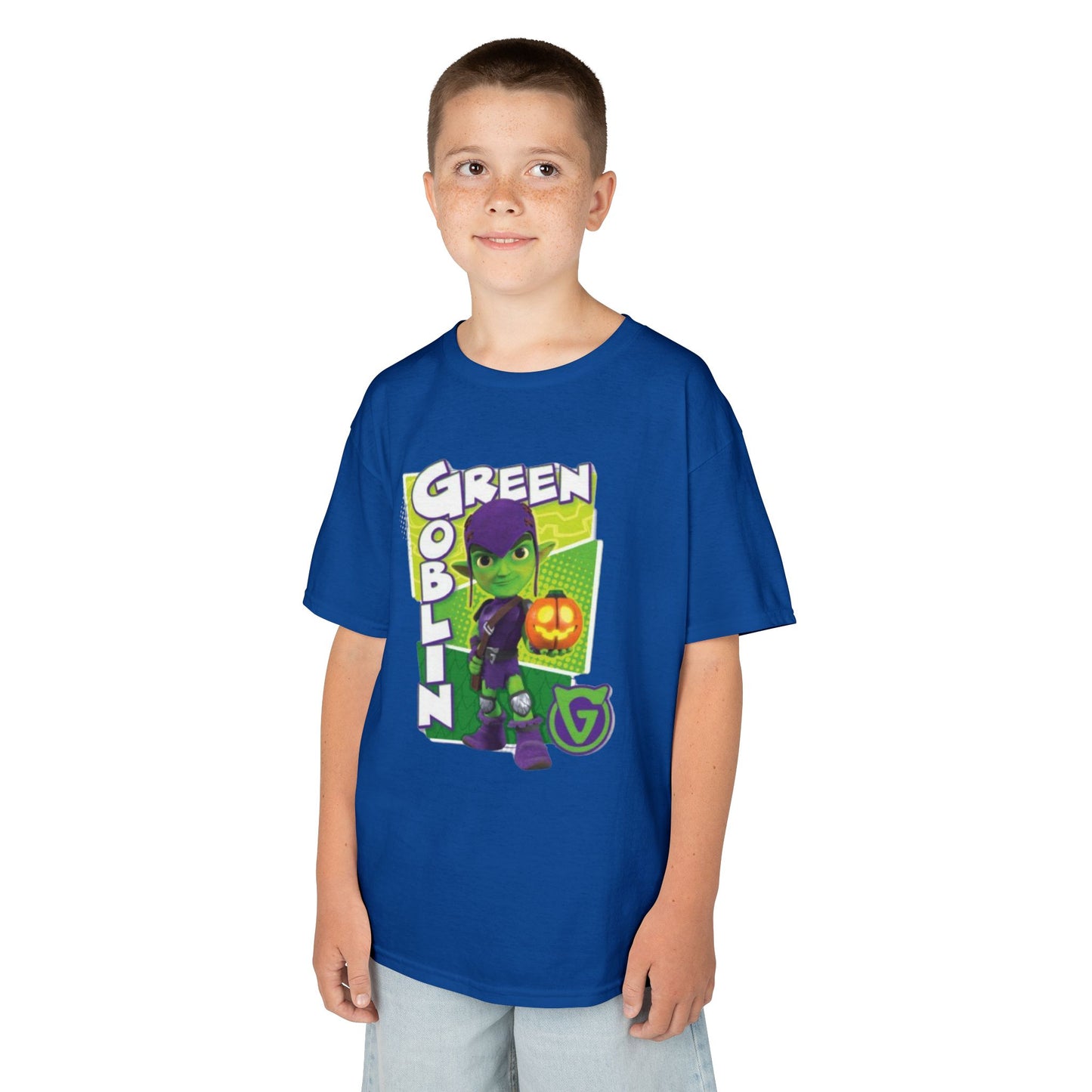 Kids Green Goblin Tee - Fun Halloween T-Shirt for Kids