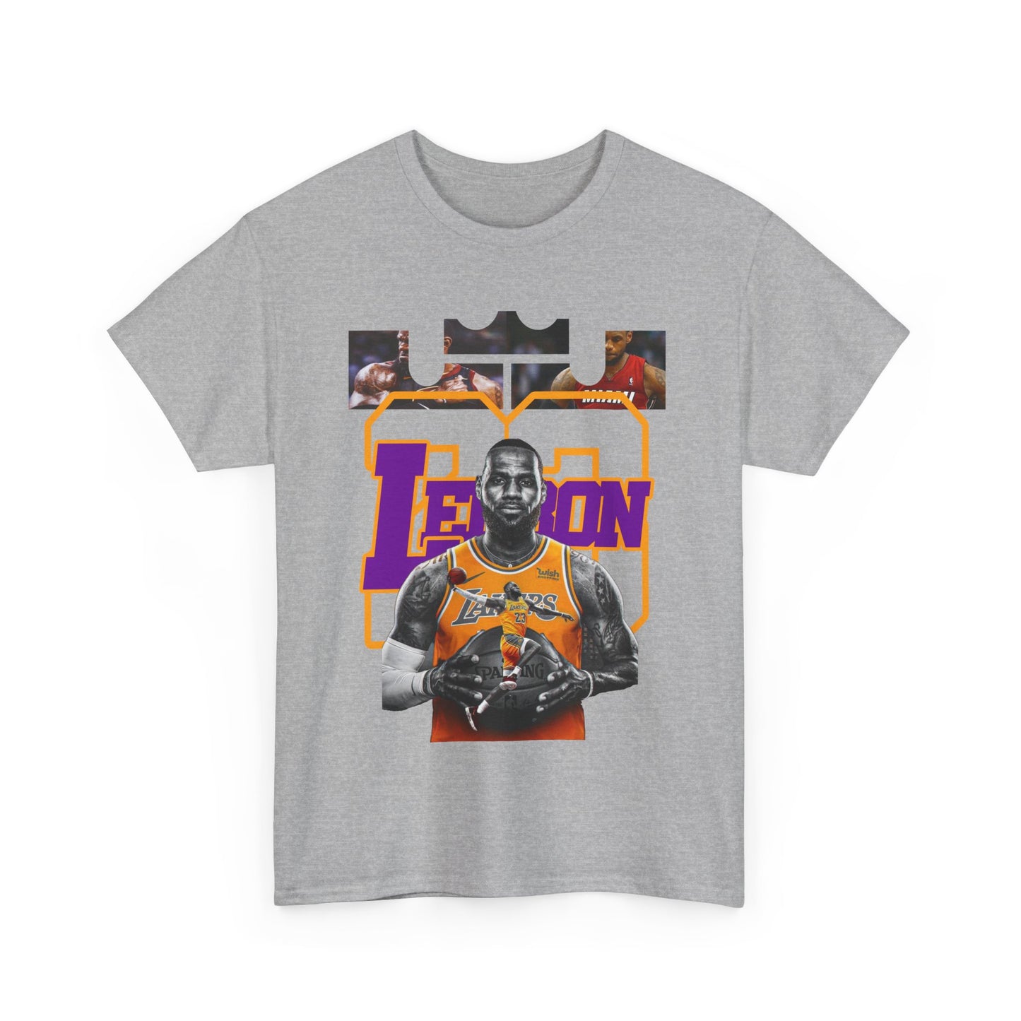 LeBron James Unisex Heavy Cotton Tee - Basketball Fan Apparel