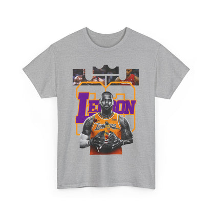 LeBron James Unisex Heavy Cotton Tee - Basketball Fan Apparel
