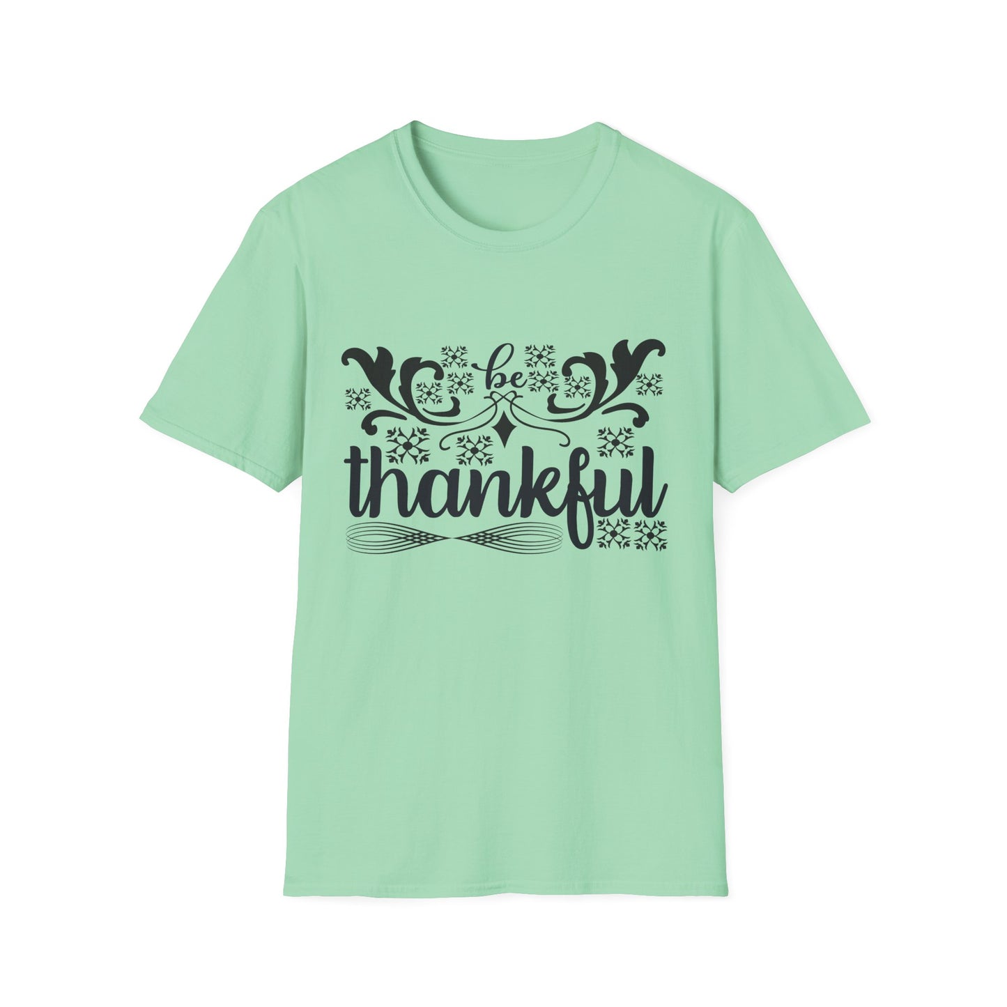 Thankful Unisex Softstyle T-Shirt - Fall Fashion, Thanksgiving Gift, Casual Wear, Gratitude Tees, Everyday Comfort