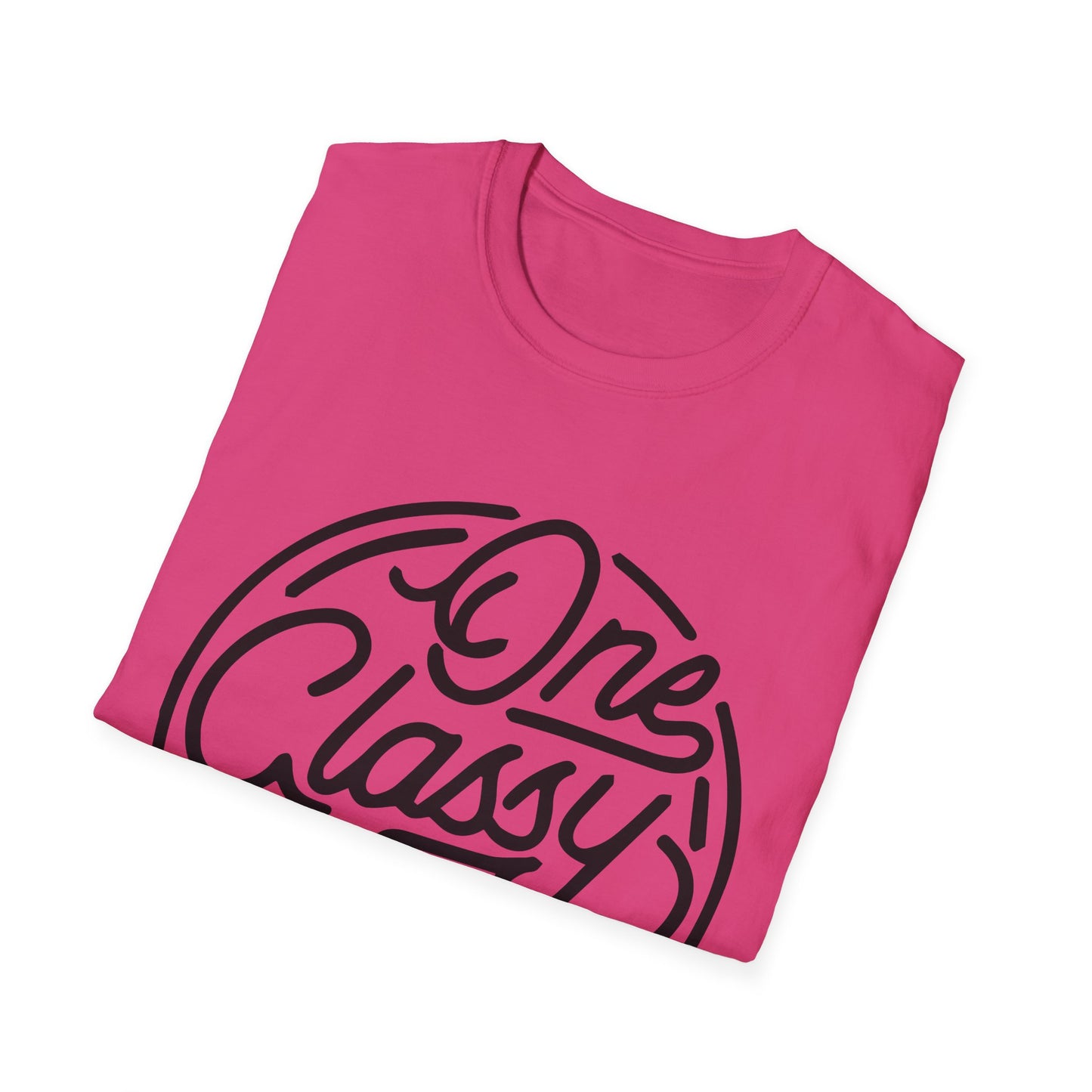 One Classy Bitch Unisex Softstyle T-Shirt - Chic and Playful Statement Tee