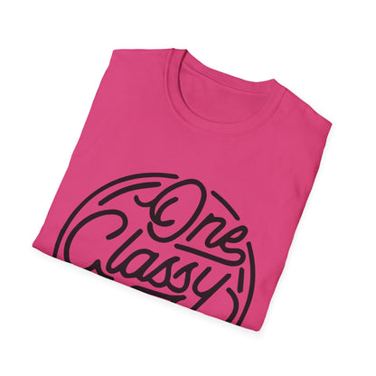 One Classy Bitch Unisex Softstyle T-Shirt - Chic and Playful Statement Tee