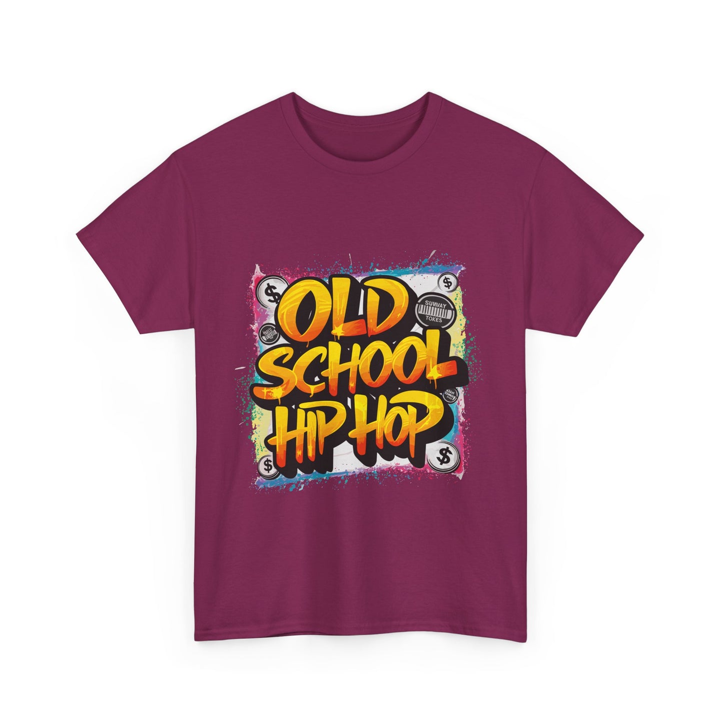 Old School Hip Hop Unisex Heavy Cotton Tee, Retro Streetwear Shirt, Gift for Music Lovers, Vintage Hip Hop Apparel, Cool Graphic Tee