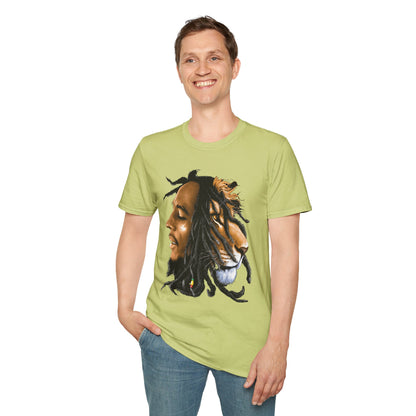 Rasta Lion Unisex Softstyle T-Shirt - Reggae Vibes Inspired Apparel