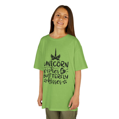 Unicorn Wishes Kids Tee - Adorable Heavy Cotton T-Shirt for Magical Moments