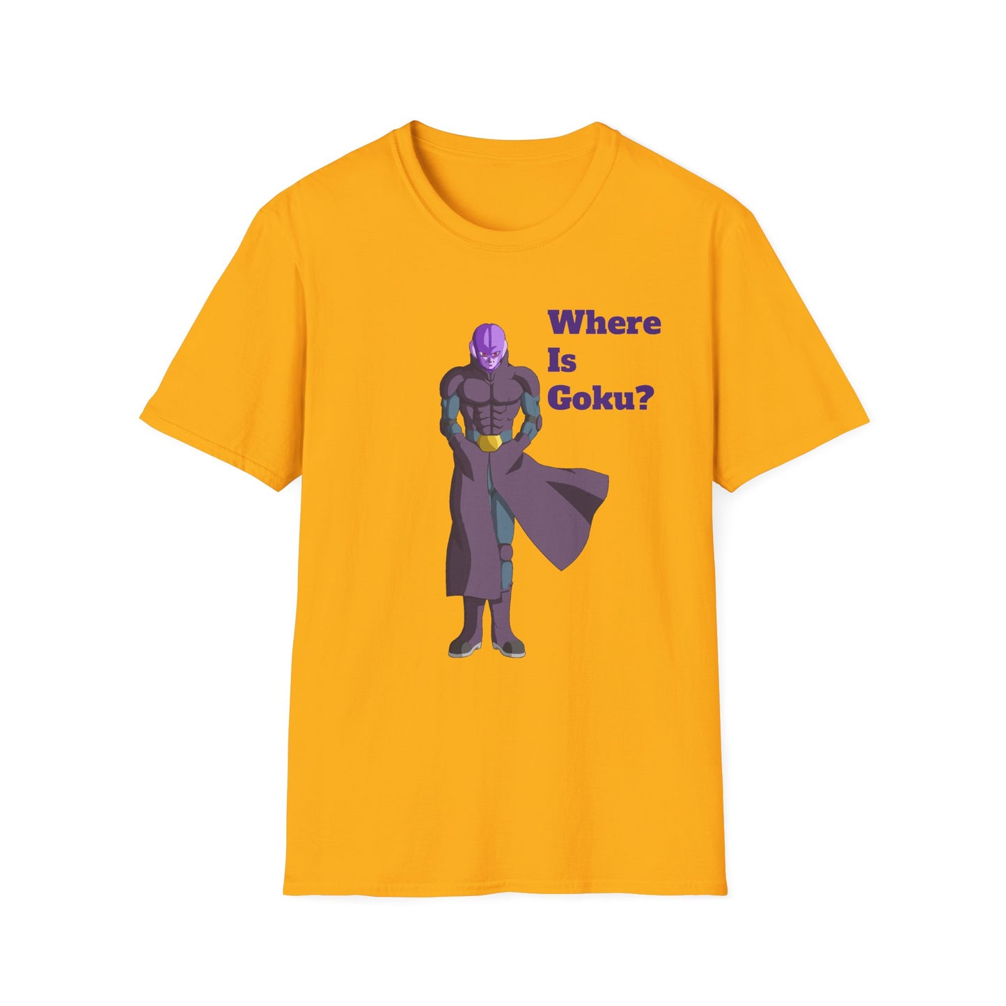 Where Is Goku? Unisex Softstyle T-Shirt for Anime Fans