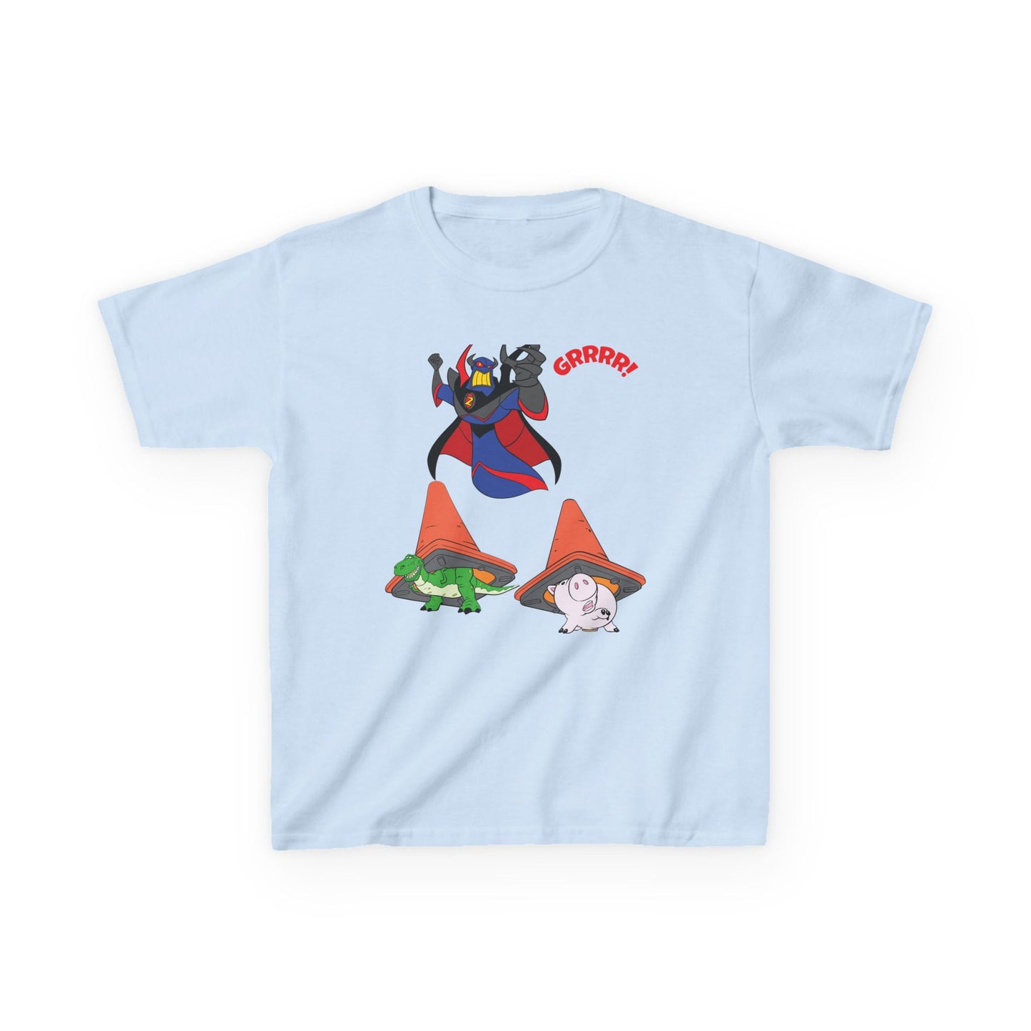 Kids Cartoon Battle Tee - Fun & Unique Grrr! Design