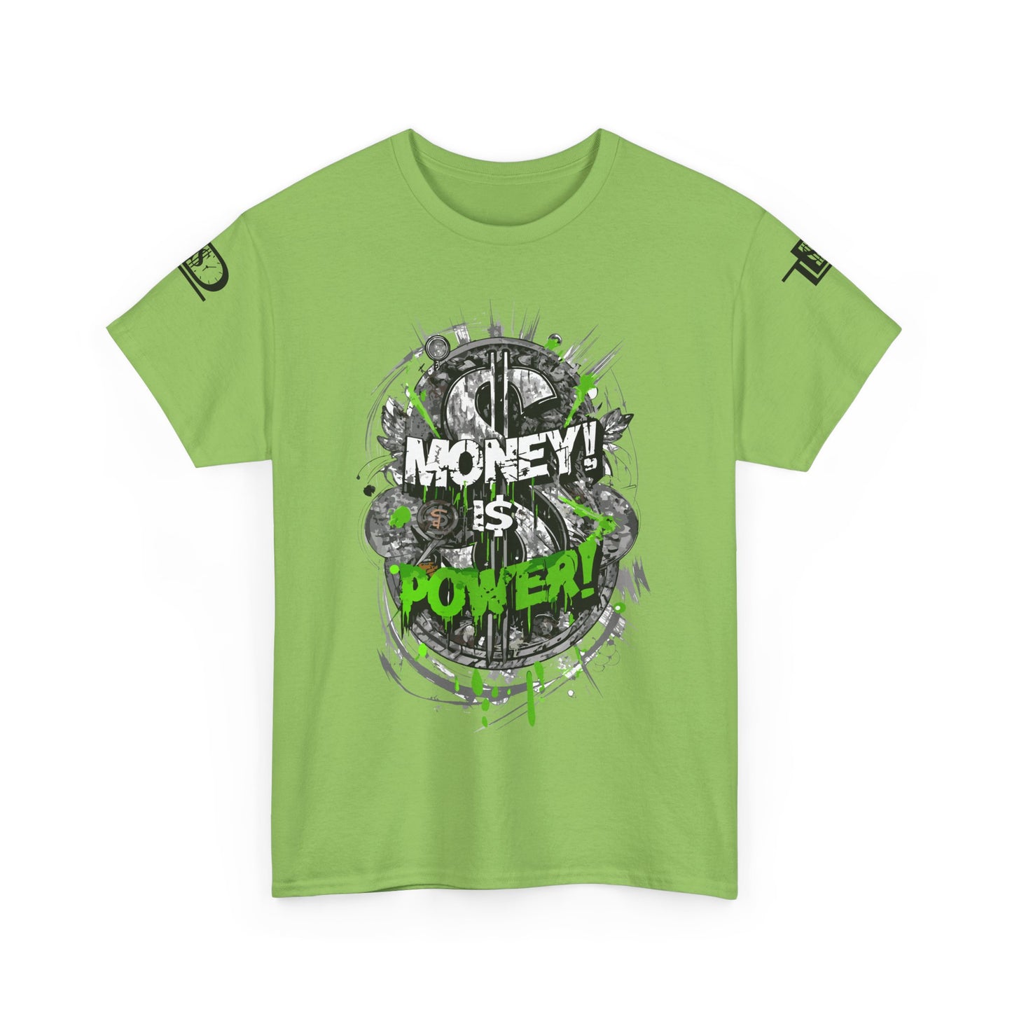 Money Power Unisex Heavy Cotton Tee | Statement Shirt, Motivational Apparel, Gift for Him, Streetwear, Casual T-Shirt