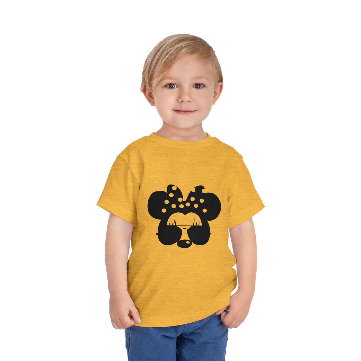 Cute Toddler Tee with Sunglasses Minnie Design, Kids Fashion, Summer Outfit, Birthday Gift, Playdate Shirt