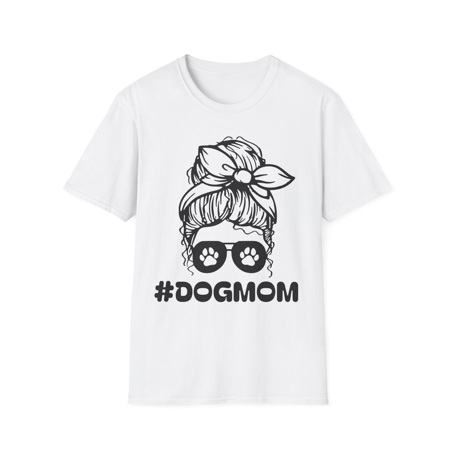 #DogMom Unisex Softstyle T-Shirt - Perfect Gift for Pet Lovers