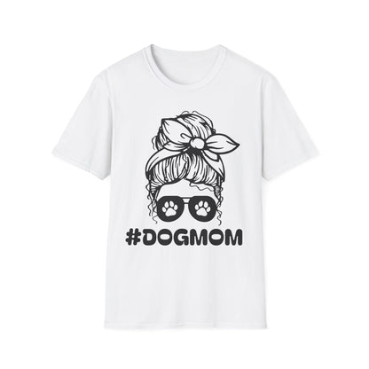 #DogMom Unisex Softstyle T-Shirt - Perfect Gift for Pet Lovers
