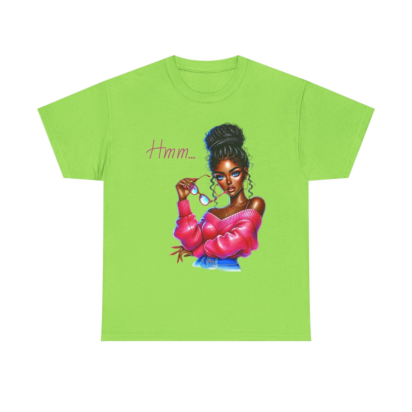 Expressive Aesthetic Tee – 'Hmm...' Design for Trendsetters