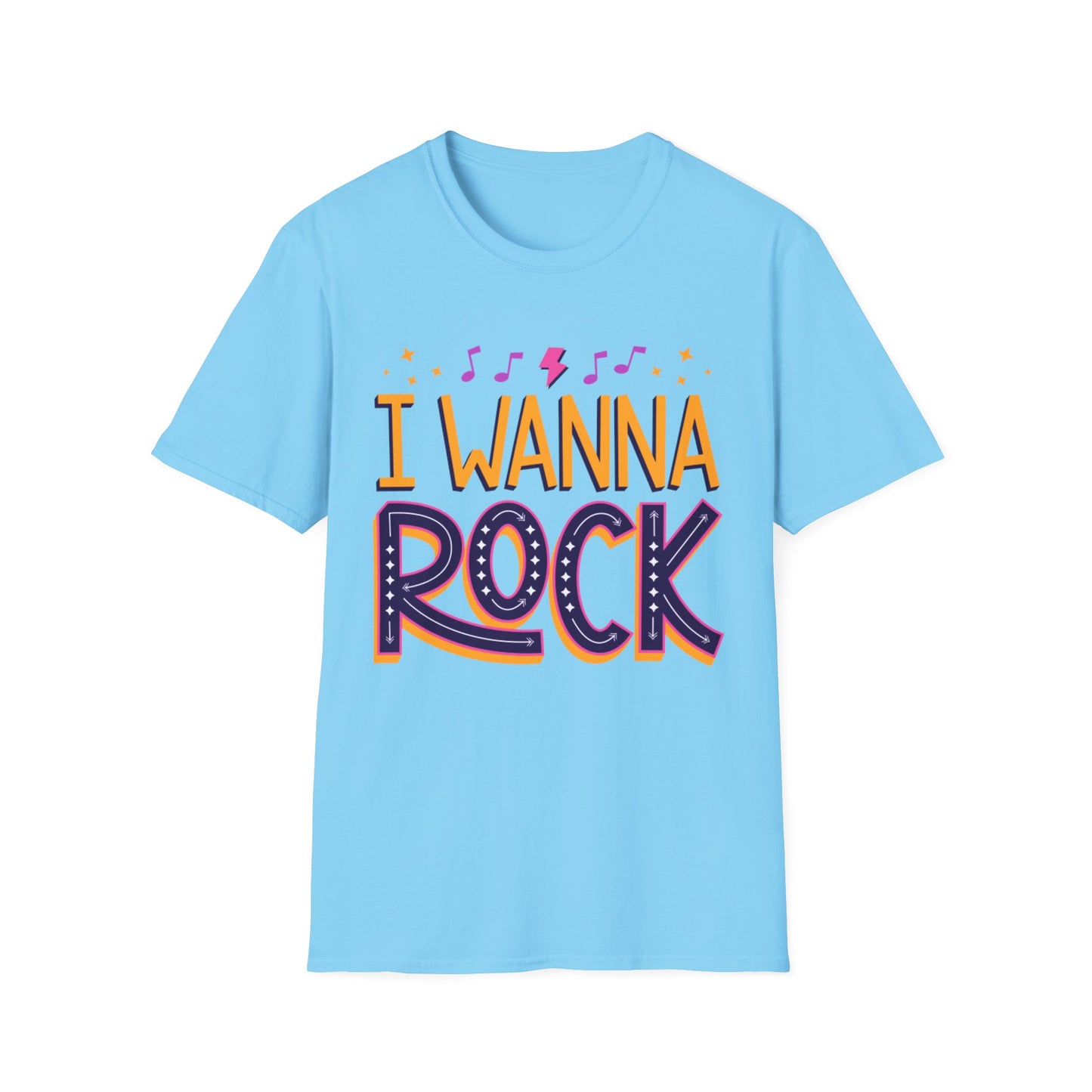 Rock the Day Unisex Softstyle T-Shirt - Music Lover Gift, Concert T-Shirt, Statement Tee, Fun Casual Wear, Rock Music Apparel
