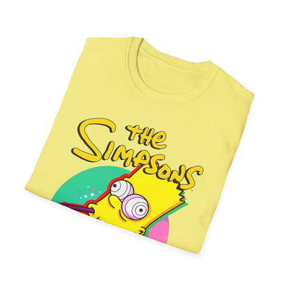 Funny Bart Simpson Unisex Softstyle T-Shirt - Retro Cartoon Tee