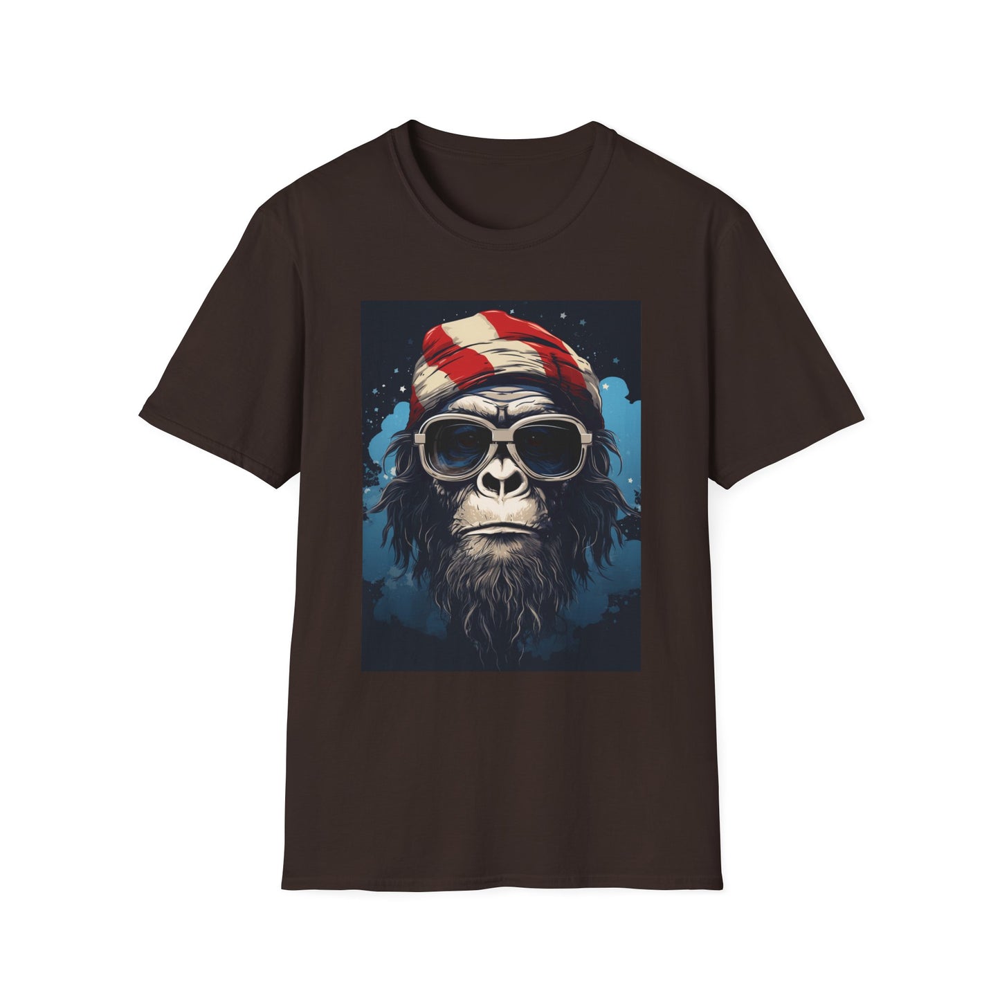 Cool Gorilla Graphic Tee, Fun Casual Wear, Perfect for Gifts, Chill Vibes, Great for Parties, Everyday Style, Unique Fashion Statement