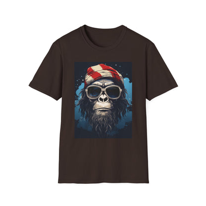 Cool Gorilla Graphic Tee, Fun Casual Wear, Perfect for Gifts, Chill Vibes, Great for Parties, Everyday Style, Unique Fashion Statement