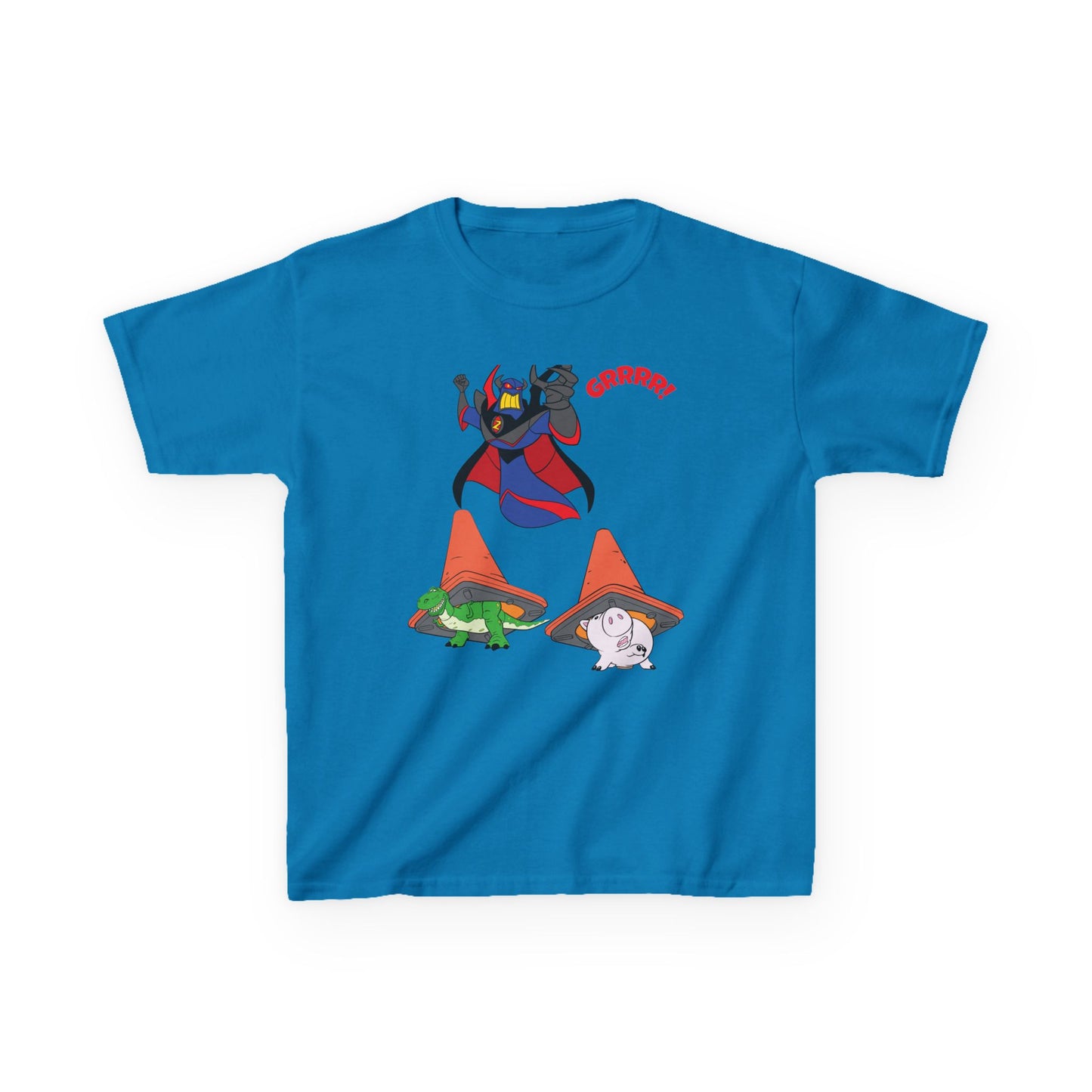 Kids Cartoon Battle Tee - Fun & Unique Grrr! Design