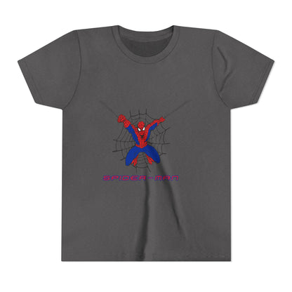 Spider-Man Youth Short Sleeve Tee - Fun Graphic Tee for Kids, Superhero Shirt, Birthday Gift, Comic Theme Apparel, Playtime Wear