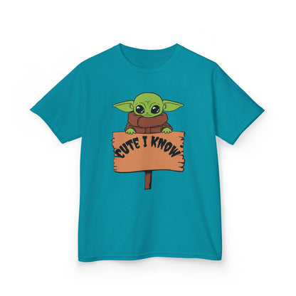 Cute Baby Alien Kids Tee - "Cute I Know" Design for Trendy Kids