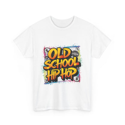 Old School Hip Hop Unisex Heavy Cotton Tee, Retro Streetwear Shirt, Gift for Music Lovers, Vintage Hip Hop Apparel, Cool Graphic Tee