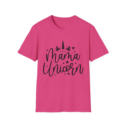 Mama Unicorn Unisex Softstyle T-Shirt – Perfect Gift for Moms, Magical Occasions & Everyday Wear